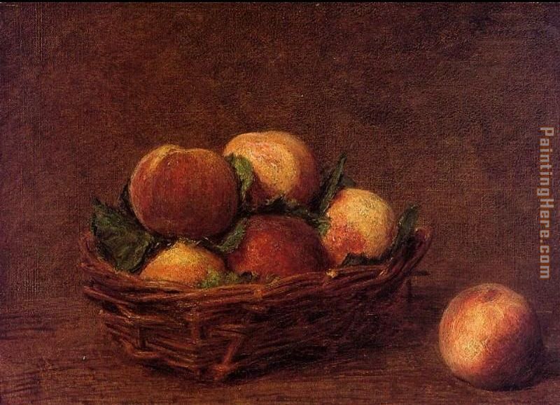 Still Life with Peaches painting - Henri Fantin-Latour Still Life with Peaches art painting